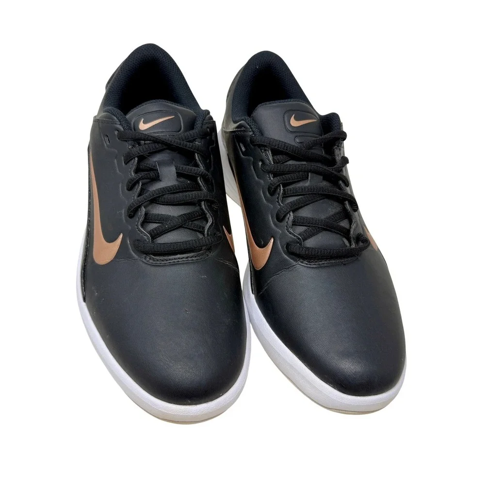 Nike Victory G Golf Shoes Soft Spikes Black Rose Gold Womens 8.5 Wide AQ2323-001
